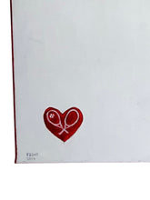 Load image into Gallery viewer, Black Racket Painting - Love Love Tennis Luxury Boutique Pro Shop Apparel Women & Men Beverly Hills