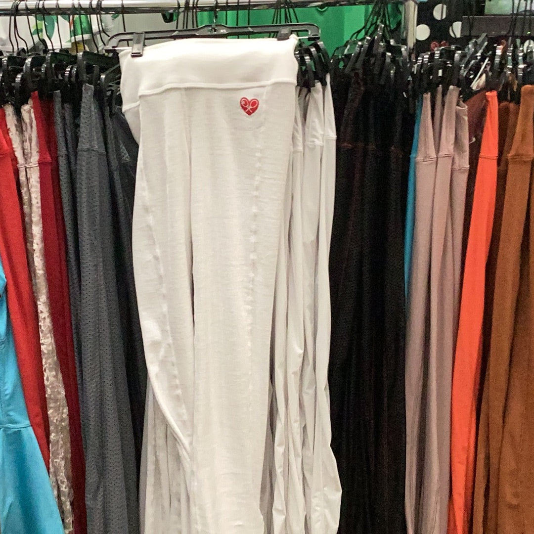 Leg Lengthening Pants White Velvet Tennis Leggings Tennis Pants