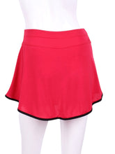 Load image into Gallery viewer, The Gladiator Skirt Pinky Red is a remarkable piece of sportswear that combines both style and functionality in the realm of tennis fashion. This tennis skirt is crafted with meticulous attention to detail, using the finest quality materials to provide an unparalleled experience for players on and off the court.