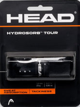 Load image into Gallery viewer, The Head HydroSorb Tour Replacement Tennis Grip has a built-in twin-channel system that provides the best in comfort and air flow. There is also a high-tack elastomer surface to ensure a firm grip at all times. Extra large perforations are in place for enhanced sweat absorption. Get a grip on your game with the Head Hydrosorb Tour Replacement Tennis Grip!