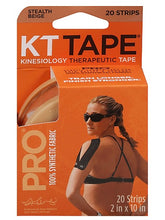 Load image into Gallery viewer, KT Pro Therapeutic Synthetic Tape 10 inches precut. Kinesiology therapeutic tape. 100% synthetic fabric.