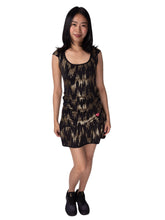 Load image into Gallery viewer, This Special Edition Monroe Dress is Adeline's first (and most popular) designs! Named after the icon star - the "Monroe" promotes an hourglass looking figure! This dress offers a little more coverage around the chest and the arms, but delicately shows your feminine curves. Our dress is fitted, and flares out at the skirt. It is perfect for tennis, running and golf, and of course, a trip to your after-court party with your friends. It was designed for confident women like you!