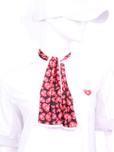 Load image into Gallery viewer, Soft, light and smooth and gorgeous!  This lightweight versatile scarf can be worn in a number of ways.  To protect the delicate décolleté from the sun, can be worn damp for a cooling effect, or to simply add a pop of Color and pizazz to any outfit!  Comes in many different Chloe’s and Love Love prints.