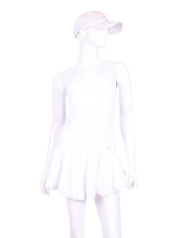 Load image into Gallery viewer, The Sandra Mee Dress offers a playful, fun, and very flirty look. Our dress is fitted, and flares out at the skirt with cute cut out ''O'' in the back. It is perfect for tennis, running and golf (with our Leg Lengthening Leggings), and of course, a trip to your after-court party with your friends. It was designed for confident women like you!