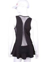 Load image into Gallery viewer, The Andrea Dress offers a playful, fun, and very flirty look. It is perfect for tennis, running and golf (with our Leg Lengthening Leggings), and of course, a trip to your after-court party with your friends. It was designed for confident women like you!