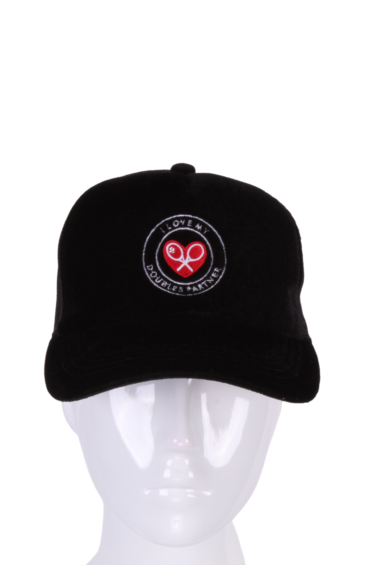 Black Velvet Tennis Hat Mesh Back Sports Visors Tennis Hats