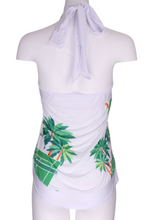 Load image into Gallery viewer, Court + Palm Trees Halter Top - I LOVE MY DOUBLES PARTNER!!!