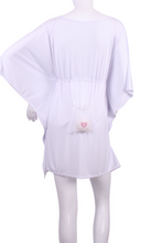 Load image into Gallery viewer, White Cleo Sneakers to Flip Flops Tennis Dress - I LOVE MY DOUBLES PARTNER!!!