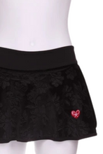 Load image into Gallery viewer, Flower Velvet LOVE “O” Tennis Skirt - I LOVE MY DOUBLES PARTNER!!!