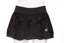 Load image into Gallery viewer, Flower Velvet LOVE “O” Tennis Skirt - I LOVE MY DOUBLES PARTNER!!!