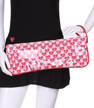 Load image into Gallery viewer, Mini Heart + Clear LOVE Clutch - I LOVE MY DOUBLES PARTNER!!!