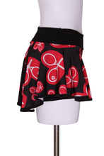 Load image into Gallery viewer, Huge Heart LOVE “O” Tennis Skirt on Black - I LOVE MY DOUBLES PARTNER!!!