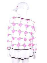 Load image into Gallery viewer, Long Sleeve Pink Hearts & Net - I LOVE MY DOUBLES PARTNER!!!