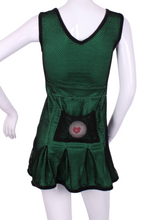 Load image into Gallery viewer, Short Mesh and Green Angelina Court to Cocktails Tennis Dress - I LOVE MY DOUBLES PARTNER!!!