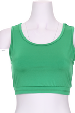 Load image into Gallery viewer, Solid Green Love "O" Bra - I LOVE MY DOUBLES PARTNER!!!