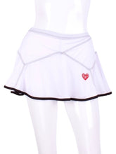 Load image into Gallery viewer, Triangle Skirt White with Black Trim