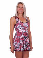 Load image into Gallery viewer, Skull + Roses Sandra Dee Tennis Dress - I LOVE MY DOUBLES PARTNER!!!