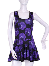 Load image into Gallery viewer, Purple Pansy Sandra Dee Tennis Dress - I LOVE MY DOUBLES PARTNER!!!
