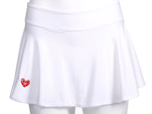 Load image into Gallery viewer, Soft White LOVE "O" Skirt - I LOVE MY DOUBLES PARTNER!!!
