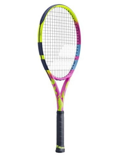 Introducing the Pure Aero Rafa! Endorsed by Rafael Nadal this special cosmetic version of the Pure Aero has the same specs and playability as the standard cosmetic. In addition to being a great collectible the Pure Aero Rafa will give you the unmatched playability of one of the game's most legendary racquets.