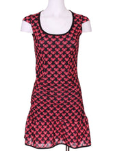 Load image into Gallery viewer, The Monroe Dress offers a little more coverage around the chest and the arms, but delicately shows your feminine curves. Our dress is fitted, with a feminine ruffle at the bottom.  It is perfect for tennis, and of course, a trip to your after-court party with your friends.  It was designed for confident women like you!
