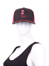 Load image into Gallery viewer, Black Hat &amp; Red Mesh LLT Logo - Love Love Tennis Luxury Boutique Pro Shop Apparel Women Men Beverly Hills
