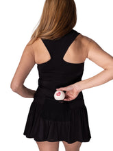 Load image into Gallery viewer, The Sandra Dee Dress offers a playful, fun, and very flirty look. Our dress is fitted, and flares out at the skirt. It is perfect for tennis, running and golf (with our Leg Lengthening Leggings), and of course, a trip to your after-court party with your friends. It was designed for confident women like you!
