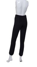 Load image into Gallery viewer, Black Velvet With Red Stitching Baggy Warm Up Pants

