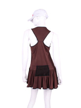 Load image into Gallery viewer, The Sandra Dee Dress offers a playful, fun, and very flirty look.  The skirt is cut like a don&#39;t and the back is racer-shaped for a sporty yet very feminine look.  This style is a very flattering deep scoop neckline.  The fabric is so so soft - and is best worn with a cross-backed bra such as our U Bra.
