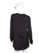Load image into Gallery viewer, The Erika Dress offers a playful, comfortable, fun and flirty look with it&#39;s very vee neck discreetly covered in mesh. It is perfect for tennis, running and golf (with our Leg Lengthening Leggings). Play confidently, feel free and have fun!
