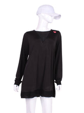 Load image into Gallery viewer, The Erika Dress offers a playful, comfortable, fun and flirty look with it&#39;s very vee neck discreetly covered in mesh. It is perfect for tennis, running and golf (with our Leg Lengthening Leggings). Play confidently, feel free and have fun!
