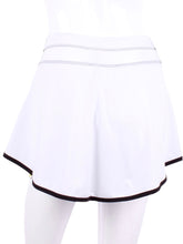 Load image into Gallery viewer,  This is our limited edition Gladiator Skirt White.  This piece has a silky soft and quick-drying matching shorties, and binding to match.  We make these in very small quantities - by design.  Unique.  Luxurious.  Comfortable.  Cool.  Fun.
