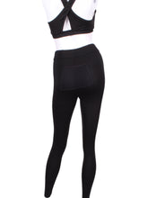 Load image into Gallery viewer, This is our limited edition high waist leggings.  This piece has a silky soft and quick-drying with a convenient back pocket for your tennis balls.  We make these in very small quantities - by design.
