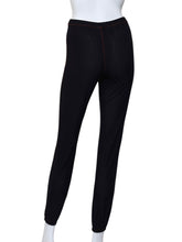 Load image into Gallery viewer, Holey Black Baggy Warm Up Pants
