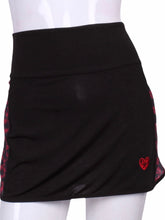 Load image into Gallery viewer, Straight Skirt - Black and Heart Mesh

