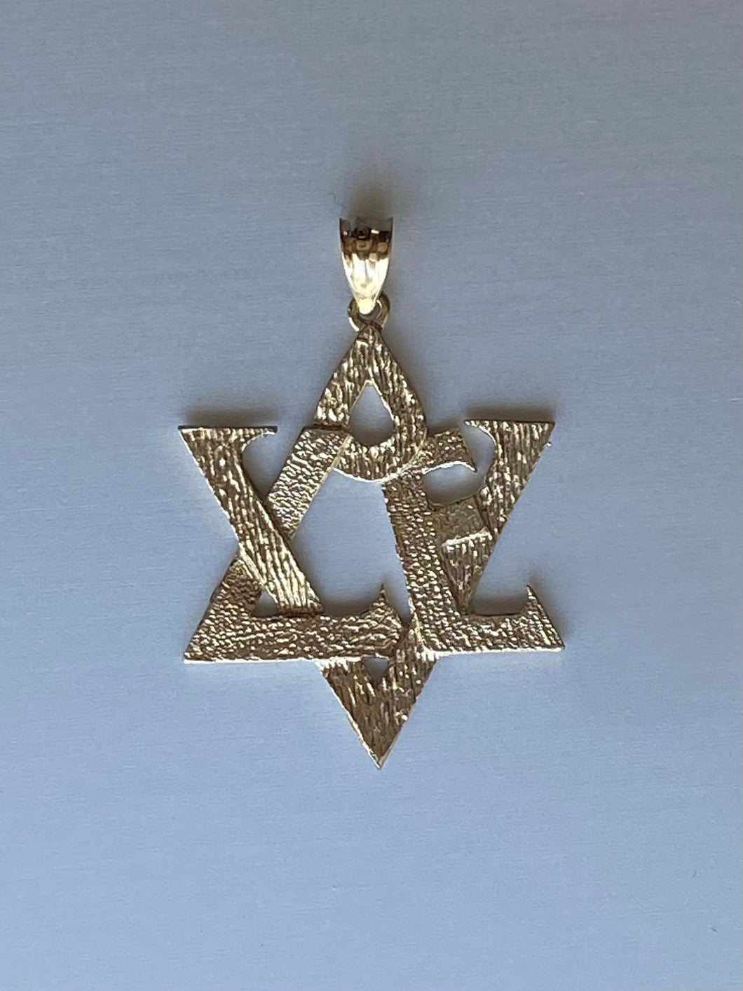 Love Star of David Pendant - Textured