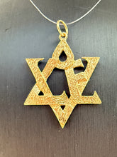 Load image into Gallery viewer, Love Star of David Pendant - Textured
