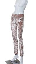 Load image into Gallery viewer, Leg Lengthening Pants Champagne Crushed Velvet
