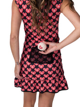 Load image into Gallery viewer, The Monroe Dress offers a little more coverage around the chest and the arms, but delicately shows your feminine curves. Our dress is fitted, with a feminine ruffle at the bottom.  It is perfect for tennis, and of course, a trip to your after-court party with your friends.  It was designed for confident women like you!
