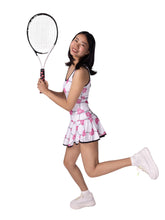 Load image into Gallery viewer, Limited Sandra Mee Court To Cocktails Tennis Dress Pink Hearts &amp; Net
