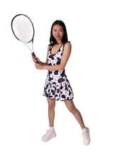 Load image into Gallery viewer, Limited V1 Cow Print Sandra Dee Court To Cocktails Tennis Dress
