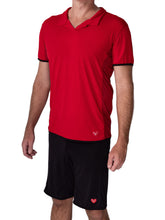 Load image into Gallery viewer, New for 2022 - Stay cool on the court with our new men&#39;s original Polo Shirt. It is super soft and has light mesh on the sides so your body can breath while playing.
