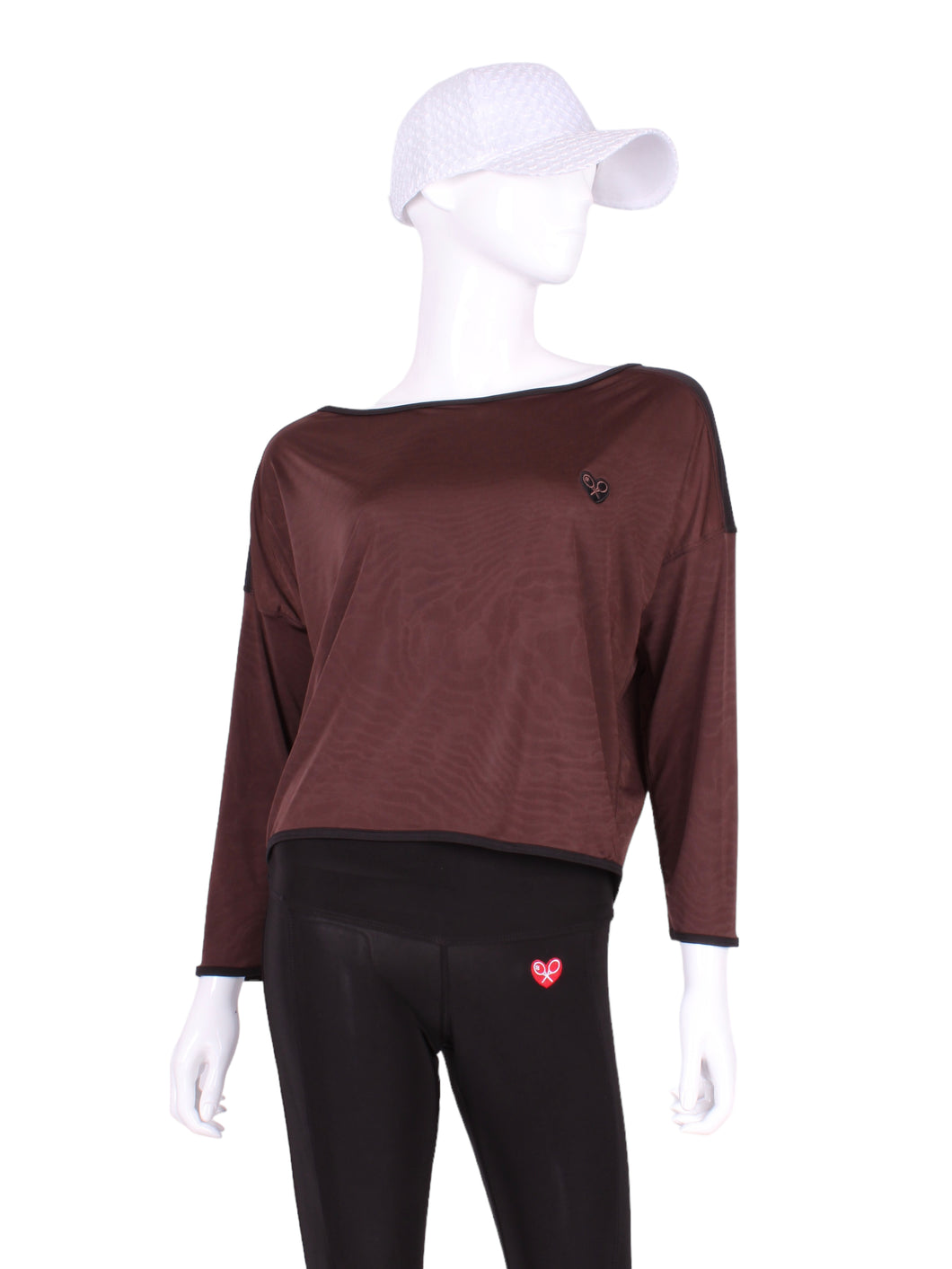 This is our limited edition Long Sleeve Baggy Top in beautiful brown.  This piece has a silky and soft fabric.   We make these in very small quantities - by design.  Unique.  Luxurious.  Comfortable.  Cool.  Fun.