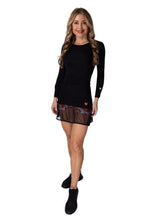 Load image into Gallery viewer, The Monroe Dress offers a little more coverage around the chest and the arms, but delicately shows your feminine curves. Our dress is fitted, and flares out at the skirt. It is perfect for tennis, running and golf, and of course, a trip to your after-court party with your friends. It was designed for confident women like you!
