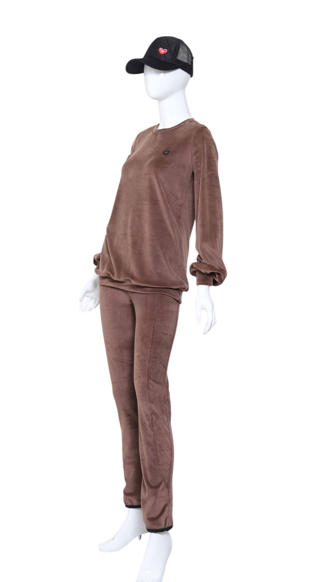 Long Sleeve Warm Up Top - Milk Chocolate Velvet