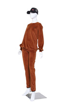 Load image into Gallery viewer, Long Sleeve Warm Up Top - Mocha Velvet
