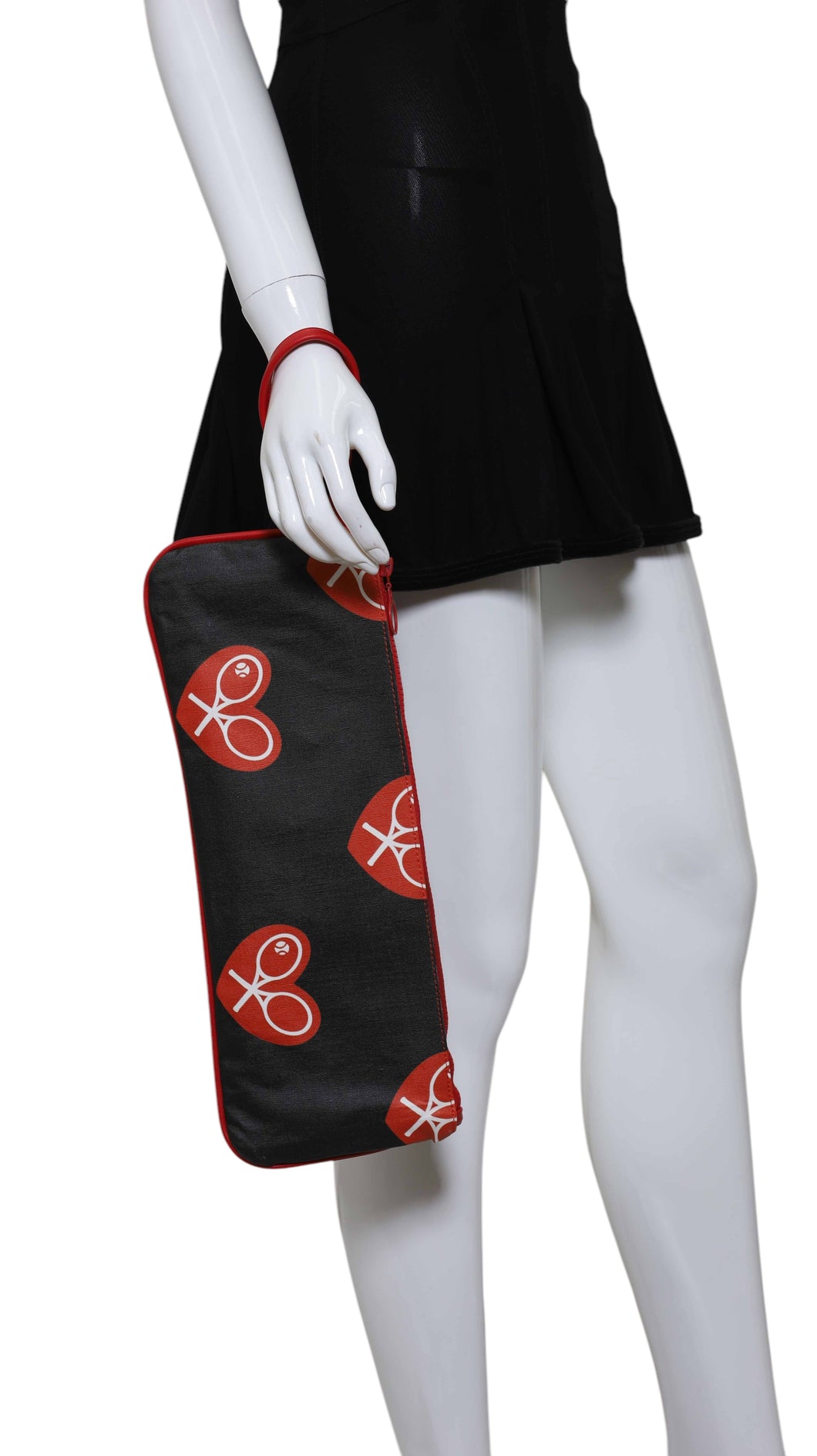 Medium Heart + Black LOVE Clutch