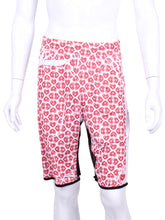 Load image into Gallery viewer, Men’s Shorts Hand Pressed N/E/S/W Hearts On White
