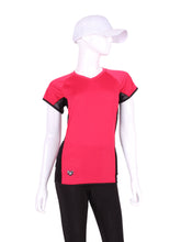 Load image into Gallery viewer, Vee neck and short sleeve t-shirt with mesh
