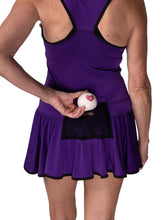 Load image into Gallery viewer, The Sandra Dee Dress offers a playful, fun, and very flirty look.  The skirt is cut like a donut and the back is racer-shaped for a sporty yet very feminine look.  This style is a very flattering deep scoop neckline.  The fabric is so so soft - and is best worn with a cross-backed bra such as our U Bra.
